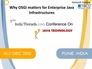 Why OSGi matters for Enterprise Java Infrastructures