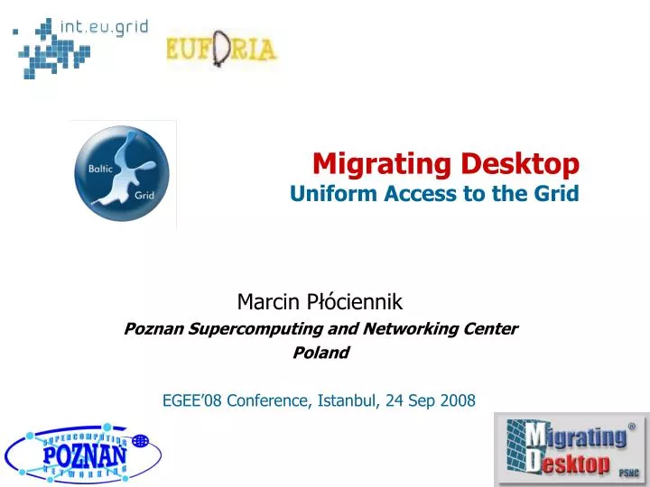 marcin p ciennik poznan supercomputing and networking center poland