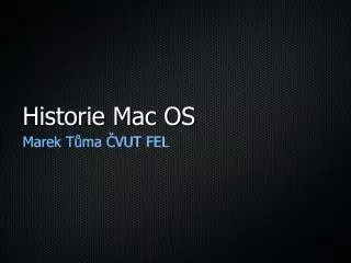 historie mac os
