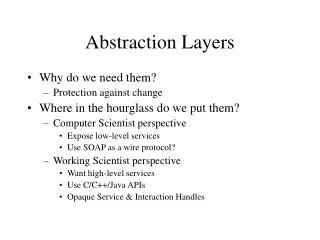 Abstraction Layers