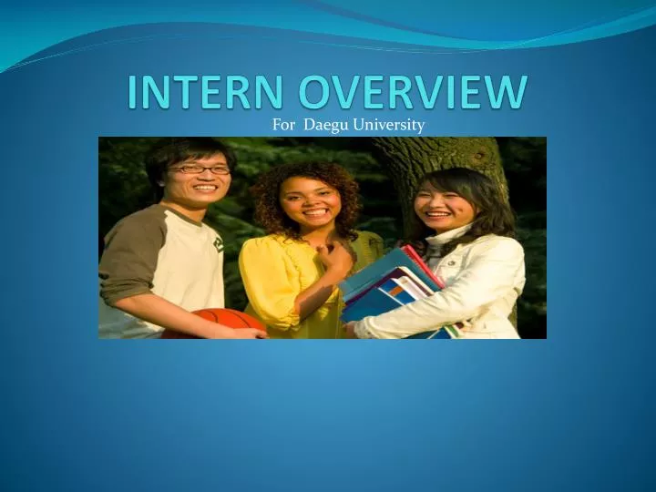 intern overview