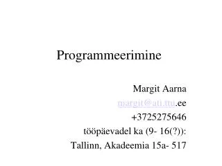 programmeerimine