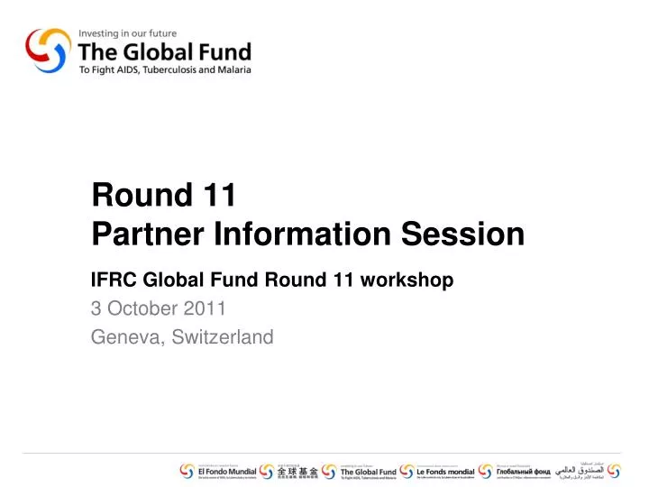 round 11 partner information session