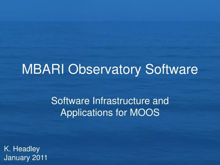 mbari observatory software