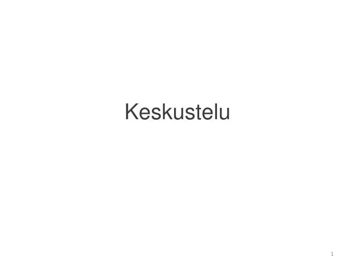 keskustelu