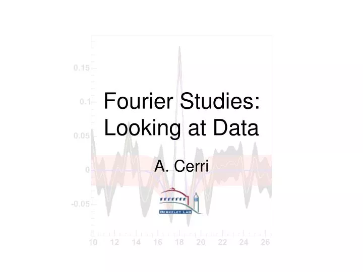 fourier studies looking at data
