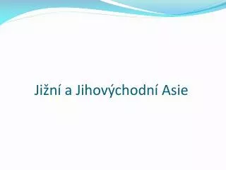 ji n a jihov chodn asie