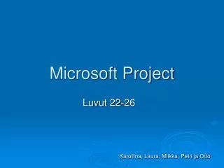 microsoft project