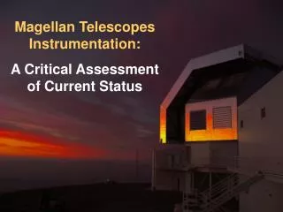 Magellan Telescopes Instrumentation: A Critical Assessment of Current Status