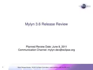 Mylyn 3.6 Release Review