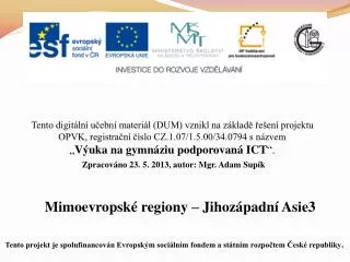 mimoevropsk regiony jihoz padn asie3
