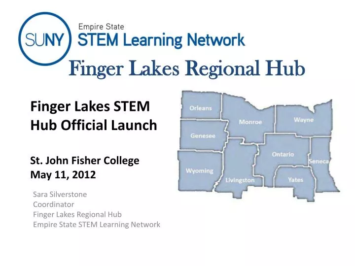 finger lakes stem hub official launch st john fisher college may 11 2012