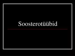 soosterot bid