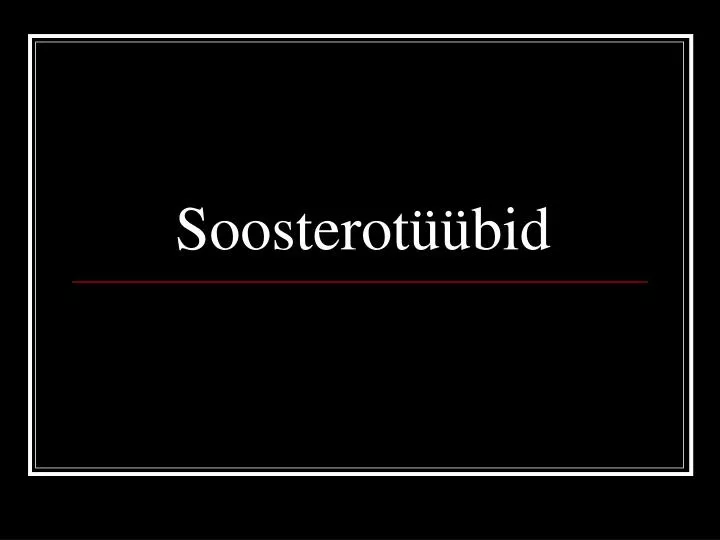 soosterot bid