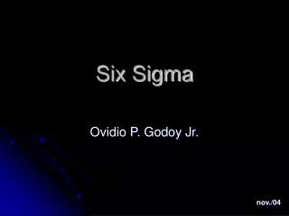 six sigma
