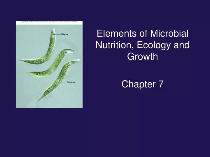 elements of microbial nutrition ecology and growth chapter 7