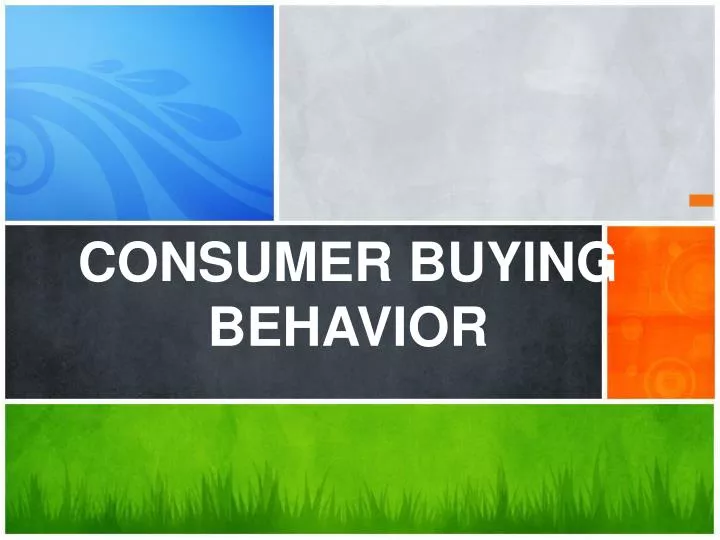 consumer buying behavior