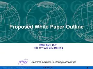Proposed White Paper Outline