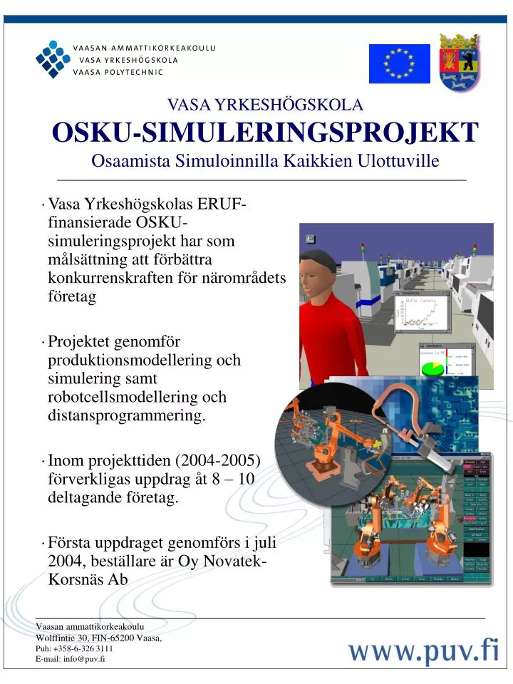 vasa yrkesh gskola osku simuleringsprojekt osaamista simuloinnilla kaikkien ulottuville