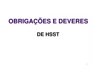 obriga es e deveres