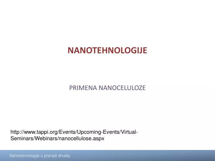 nanotehnologije