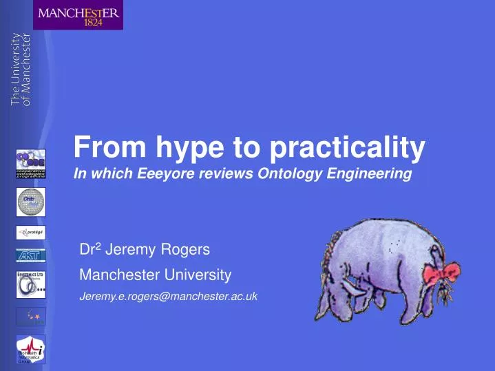 from hype to practicality in which eeeyore reviews ontology engineering