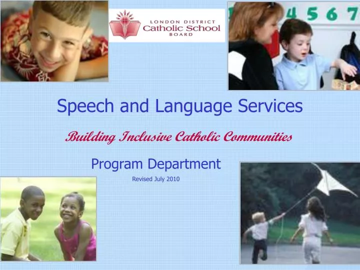 speech and language services