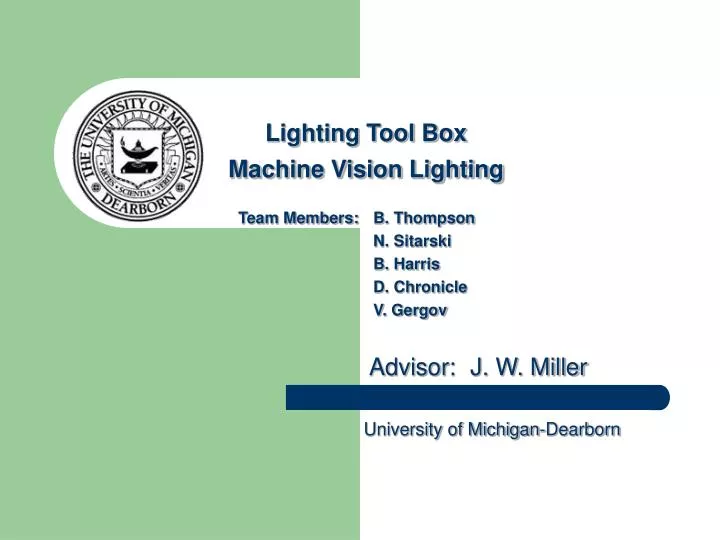 lighting tool box machine vision lighting