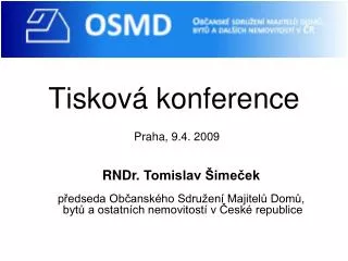 tiskov konference