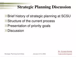 Strategic Planning Discussion