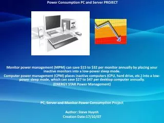 Power Consumption PC and Server PROJECT