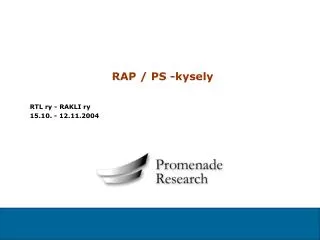 rap ps kysely