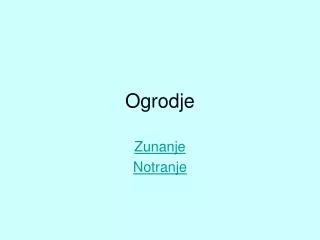 ogrodje