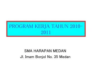 program kerja tahun 2010 2011