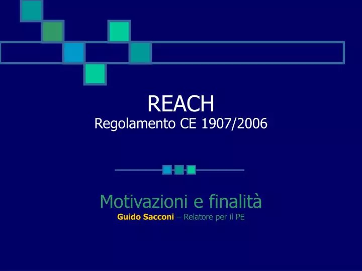reach regolamento ce 1907 2006