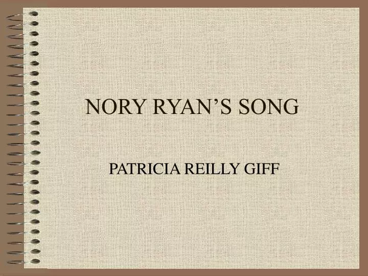 nory ryan s song