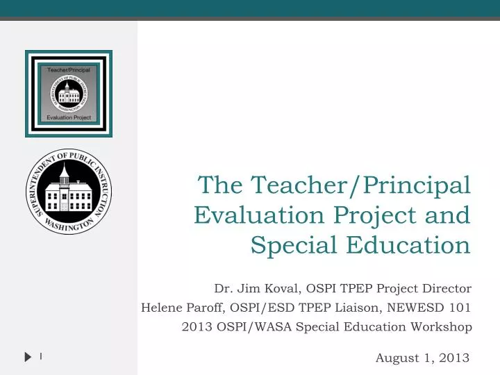 the teacher principal evaluation project and special education