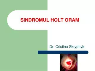 sindromul holt oram