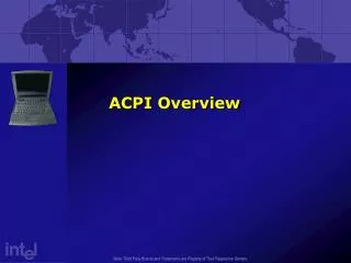 ACPI Overview