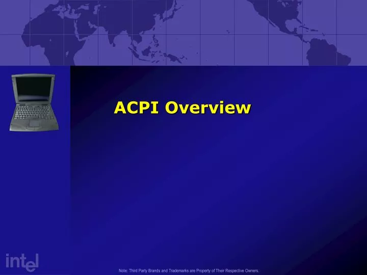 PPT ACPI Overview PowerPoint Presentation free download ID