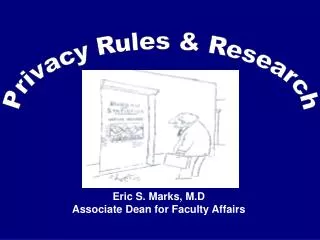 Privacy Rules &amp; Research