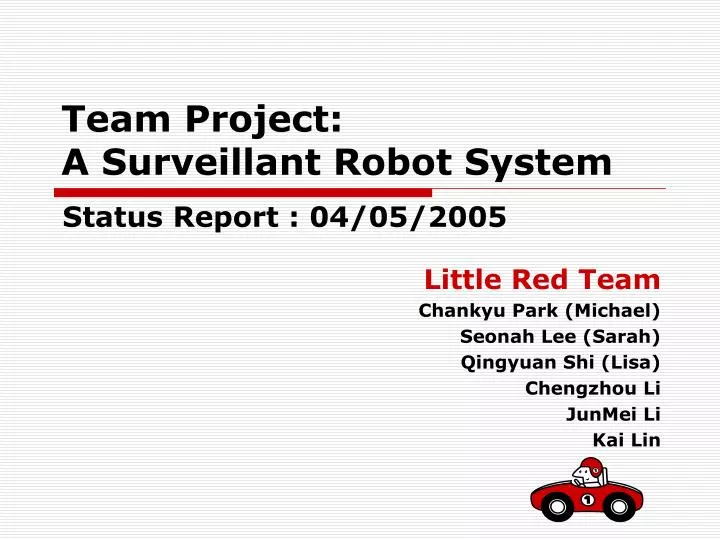 team project a surveillant robot system