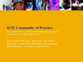 KTE Community of Practice