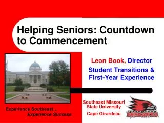 Helping Seniors: Countdown to Commencement