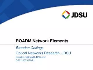 ROADM Network Elements