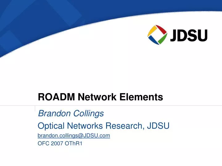 roadm network elements