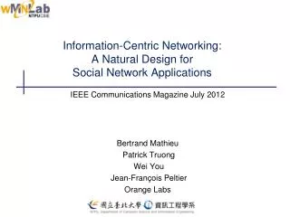 Information-Centric Networking: A Natural Design for Social Network Applications