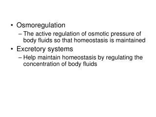 Osmoregulation