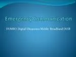 Emergency Communication