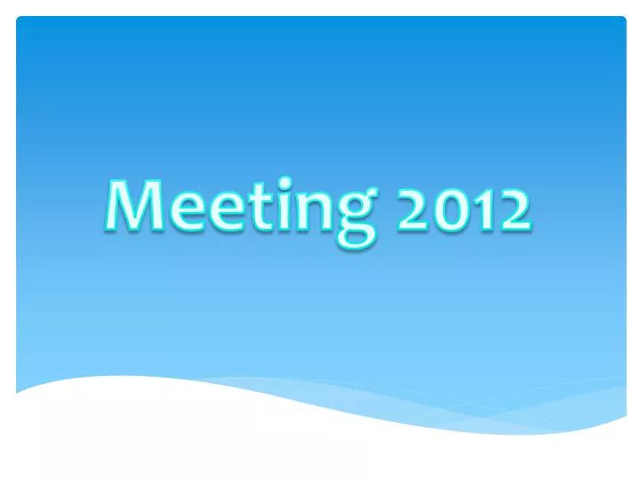 meeting 2012